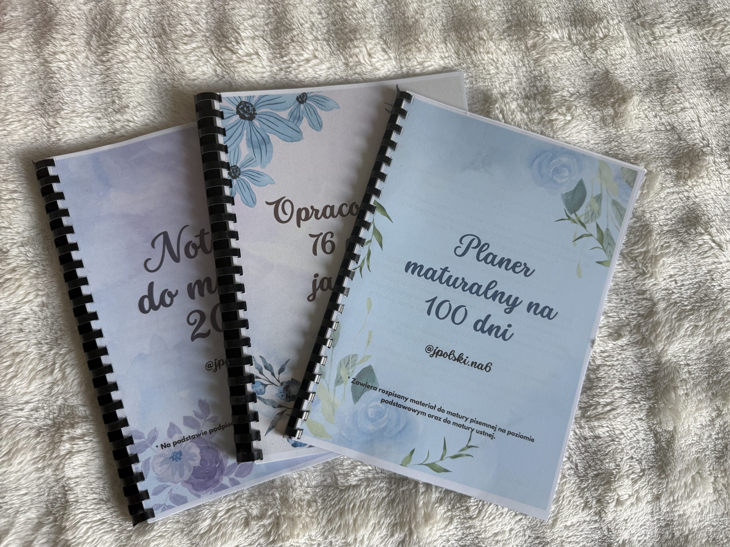Pakiet notatek maturalnych z 100-dniowym planerem i opracowaniami jawnymi