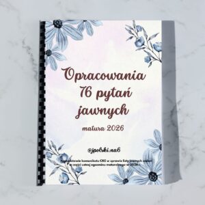Opracowania 76 pytań jawnych - książka