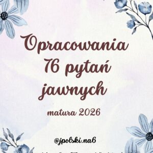 OPRACOWANIA 76 PYTAŃ JAWNYCH