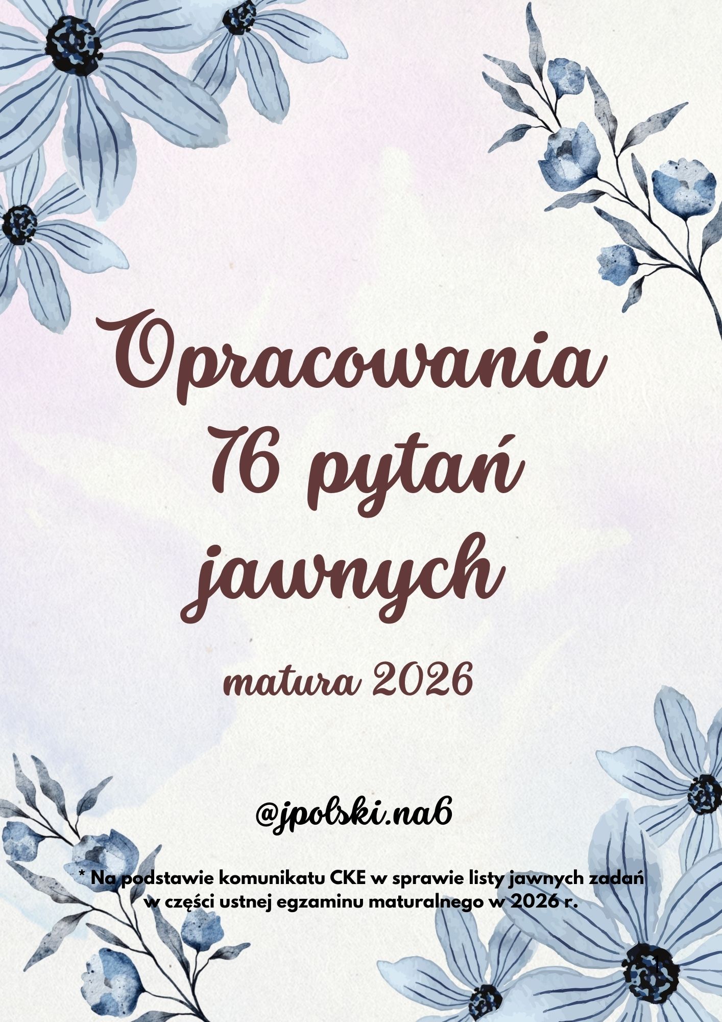 OPRACOWANIA 76 PYTAŃ JAWNYCH